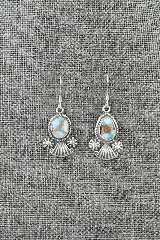 Turquoise & Sterling Silver Earrings - Verley Betone