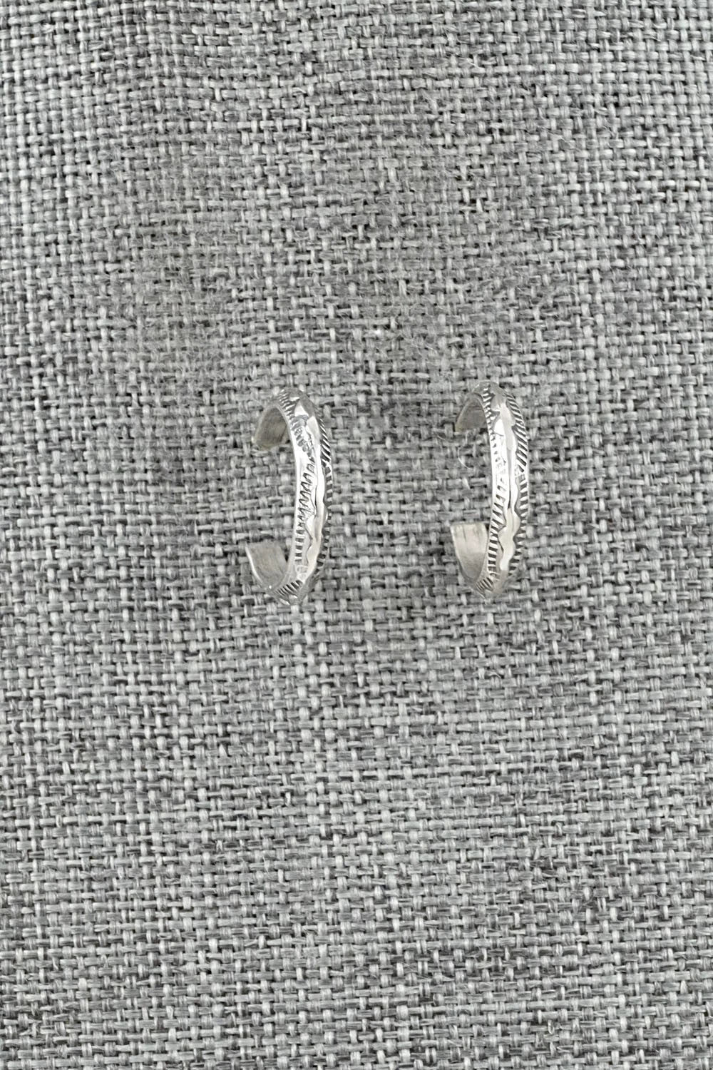 Sterling Silver Hoop Earrings - Elaine Tahe
