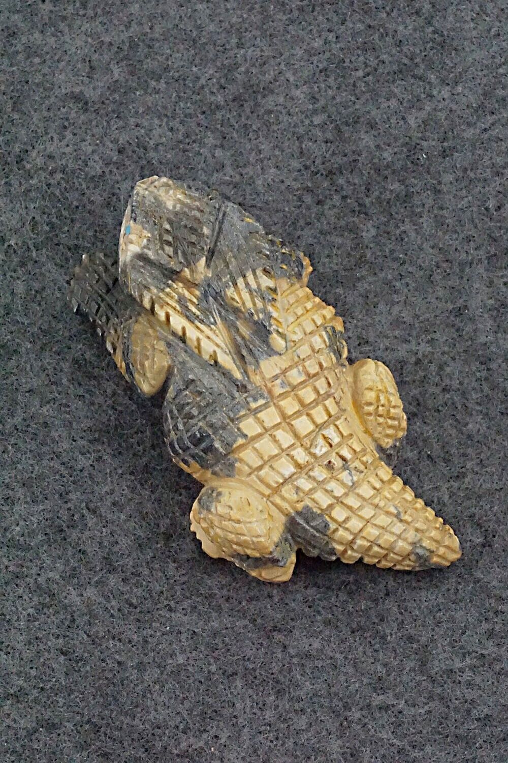 Horned Toad Zuni Fetish Carving - Tony Mackel