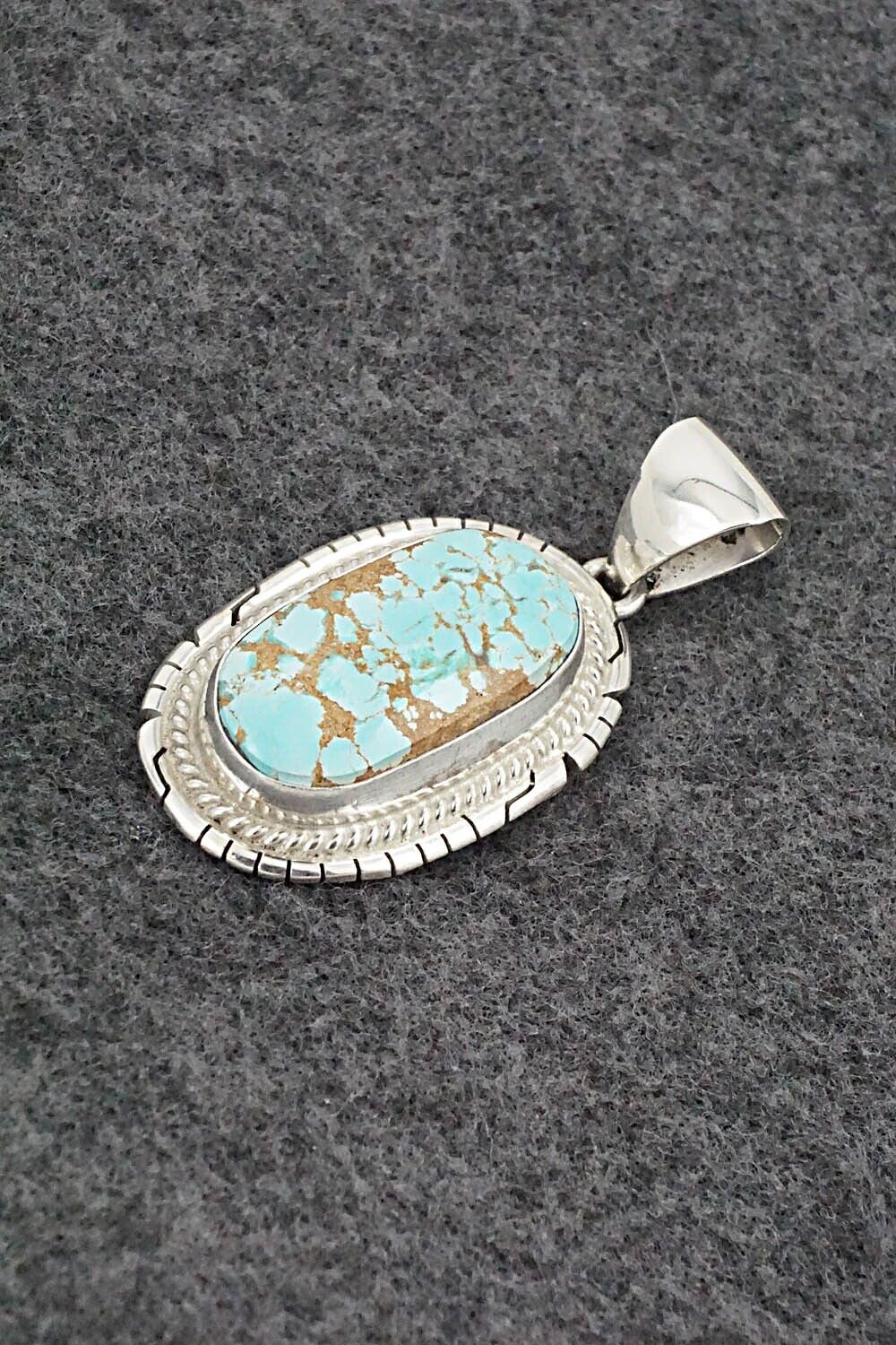 Turquoise & Sterling Silver Pendant - Peggy Skeets