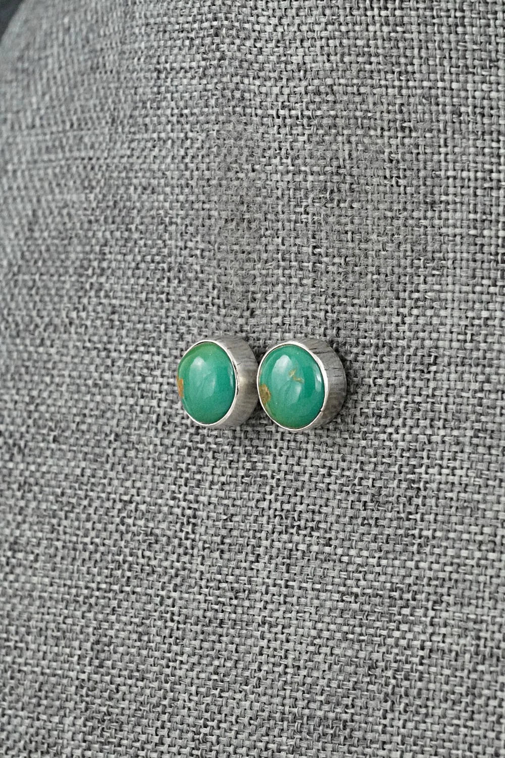 Turquoise & Sterling Silver Earrings - Rosemary Saunders