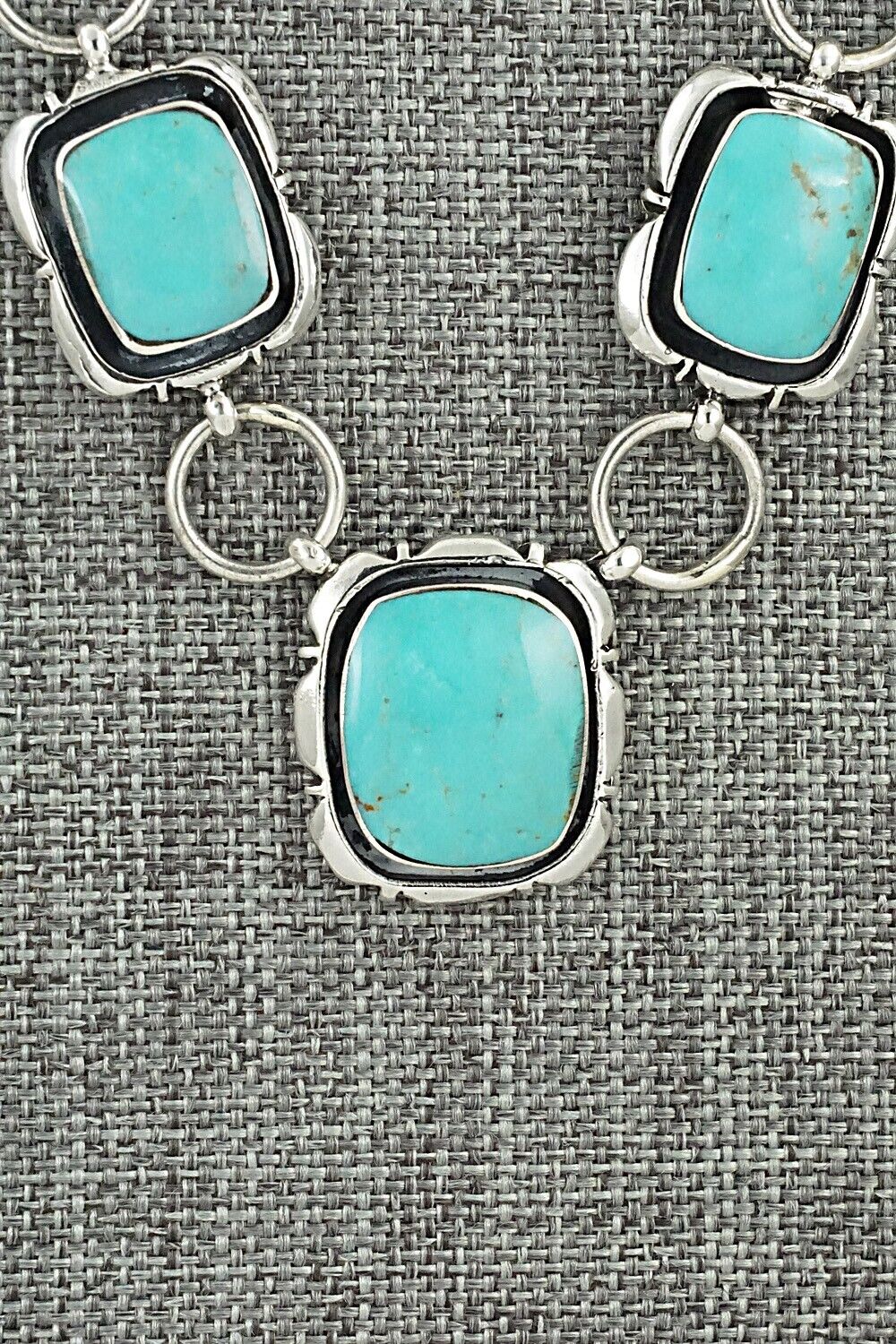 Turquoise & Sterling Silver Necklace - Mike Smith