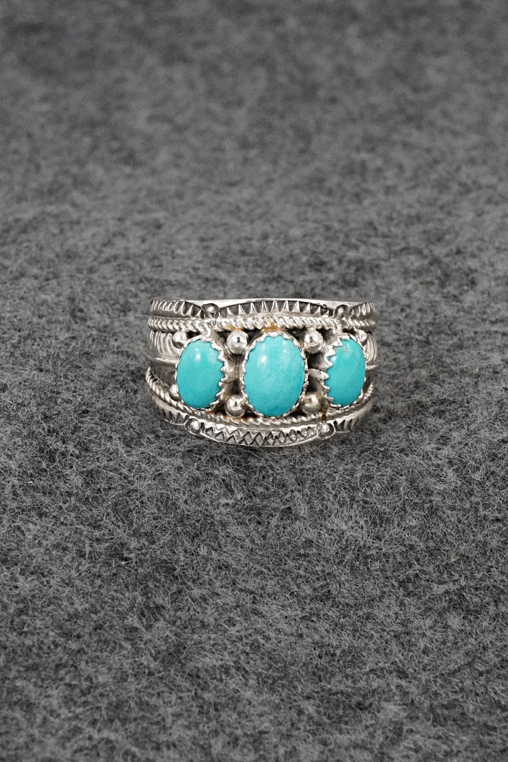 Turquoise & Sterling Silver Ring - Betty Begaye - Size 10