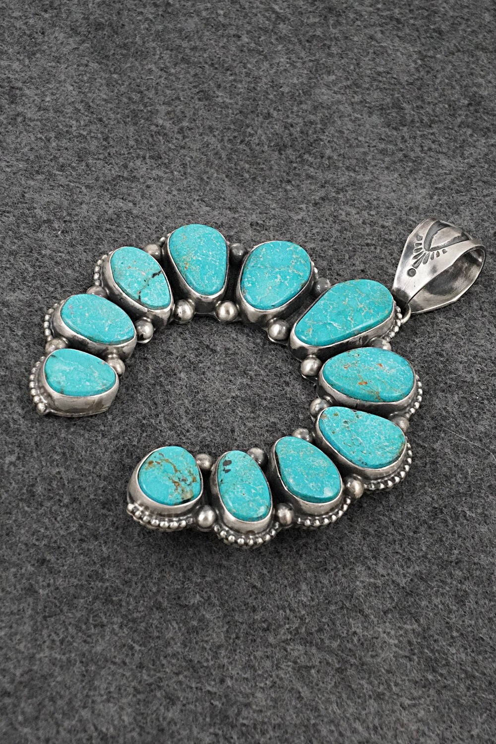 Turquoise & Sterling Silver Pendant - Kathleen Livingston