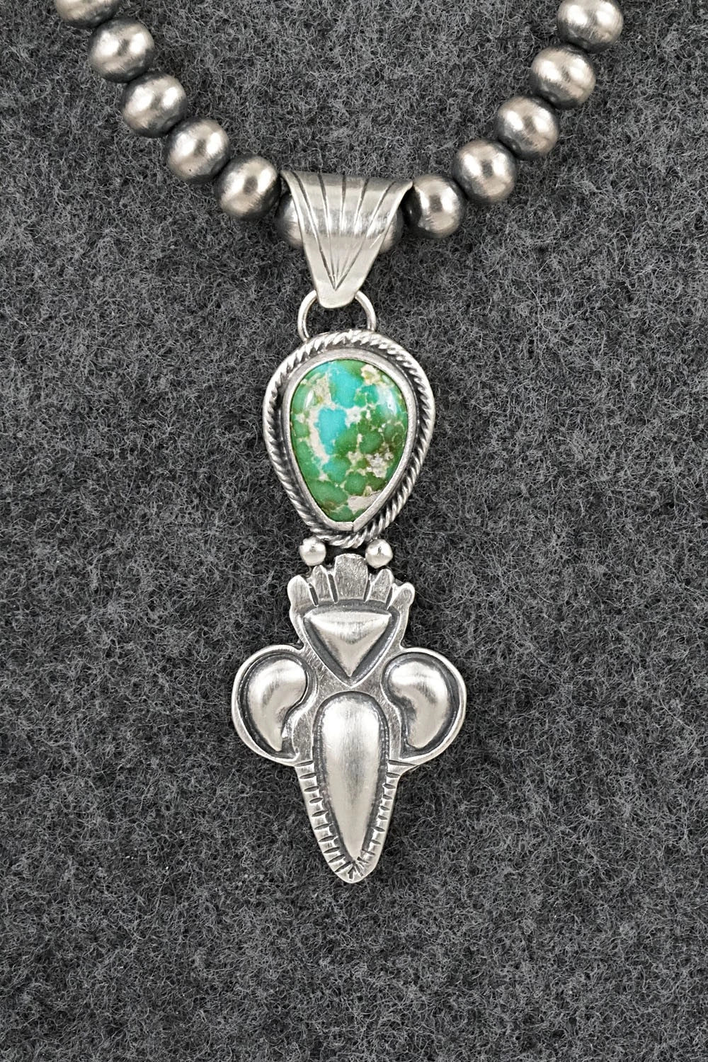 Turquoise & Sterling Silver Necklace - Gary Shorty