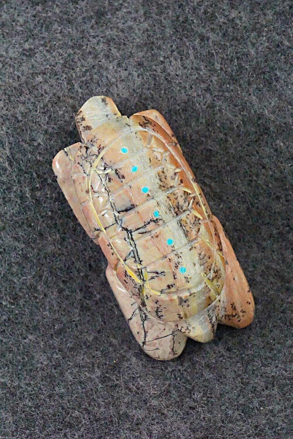 Tortoise Turtle Zuni Fetish Carving - Danny Lonjose