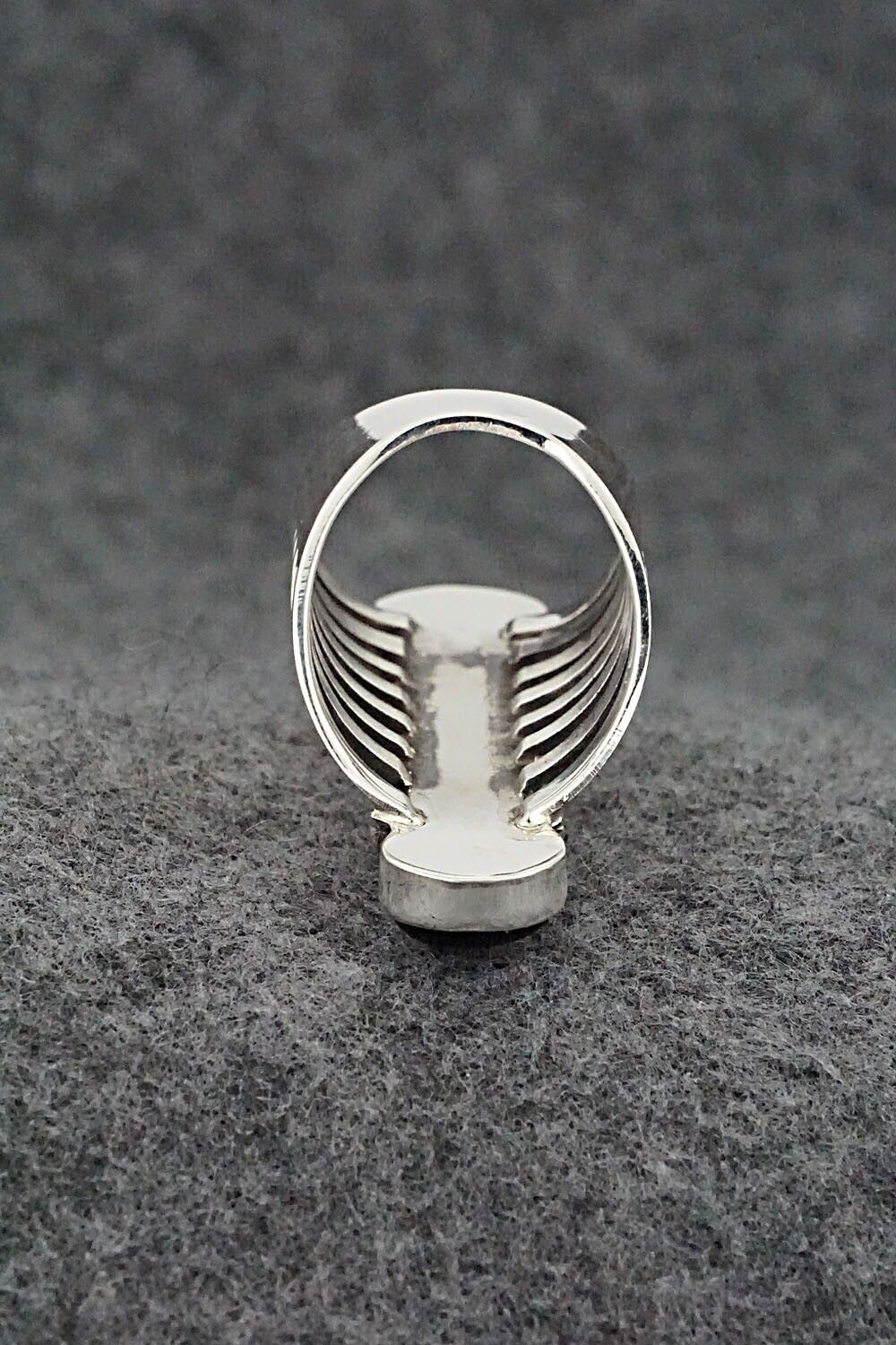 Onyx & Sterling Silver Ring - Thomas Yazzie - Size 8