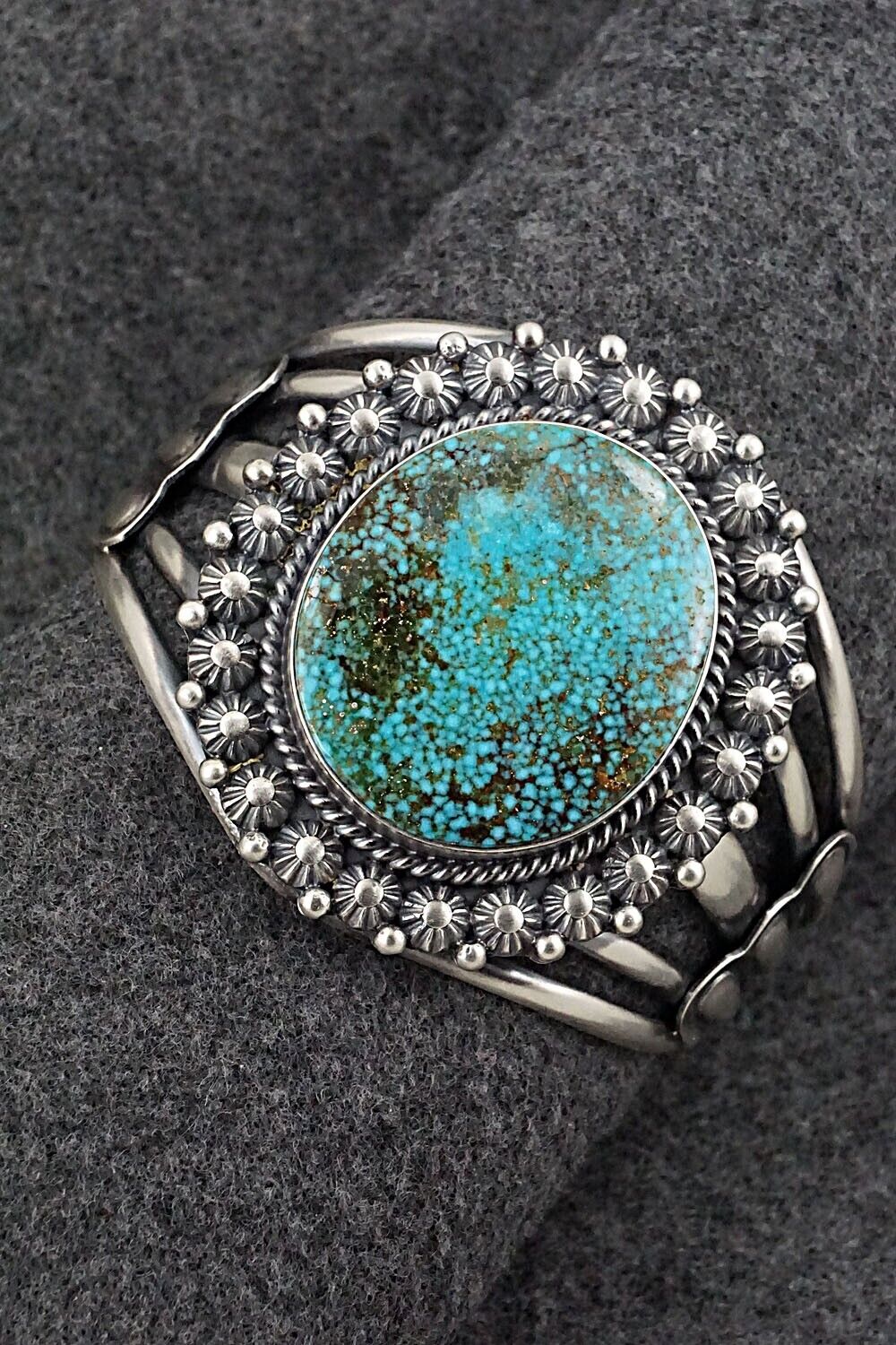 Turquoise & Sterling Silver Bracelet & Ring Set - Raymond Delgarito