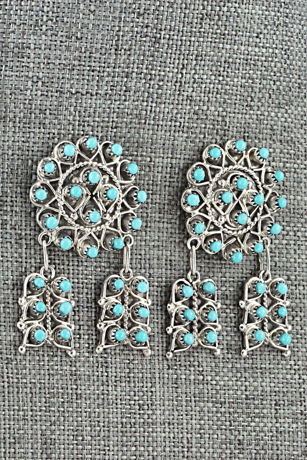 Turquoise & Sterling Silver Earrings - Wayne Johnson