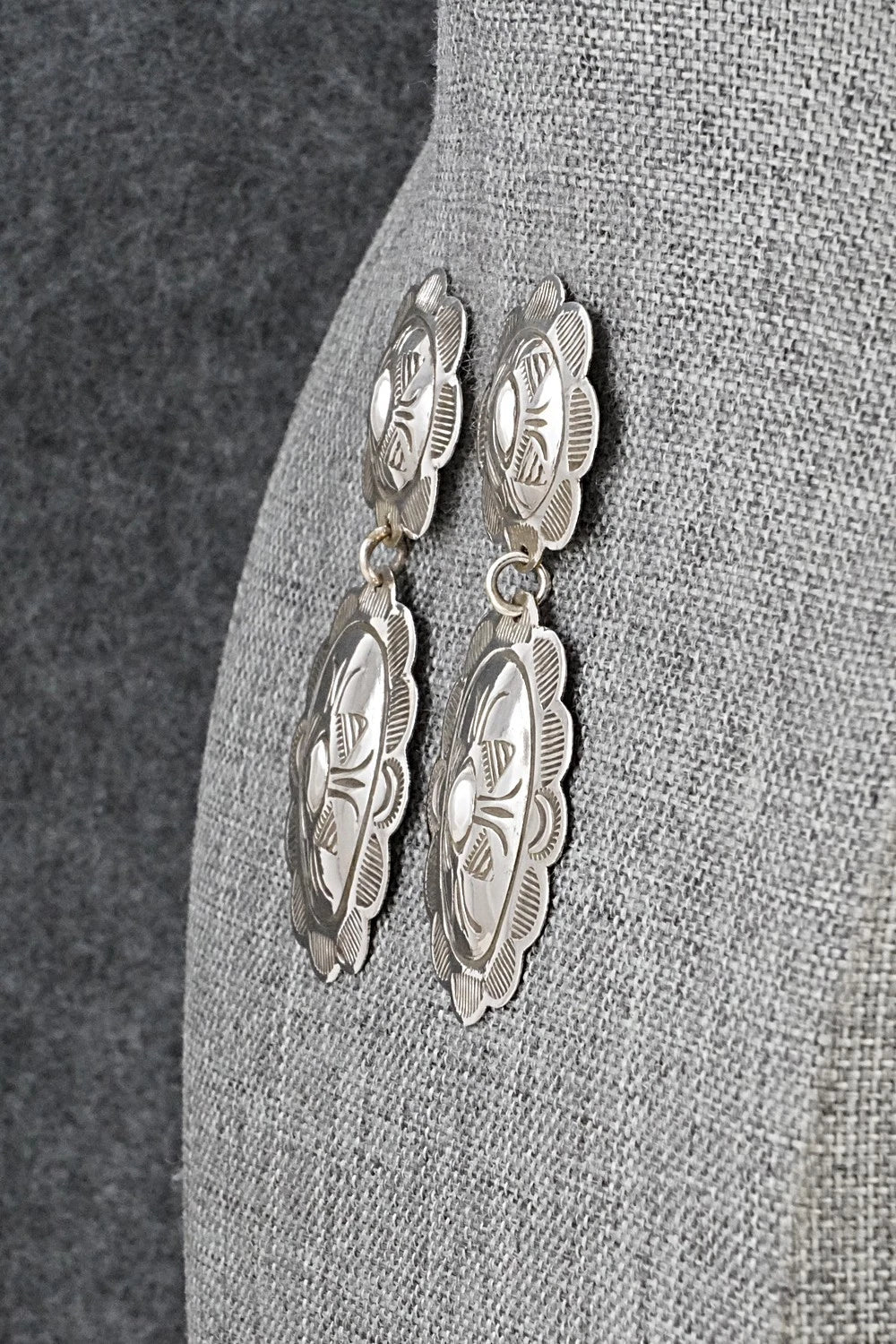 Sterling Silver Earrings - Bertha Begay