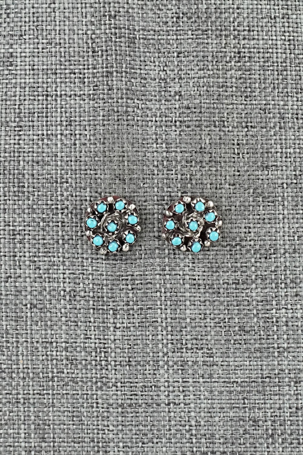 Turquoise & Sterling Silver Earrings - Randy Hooee