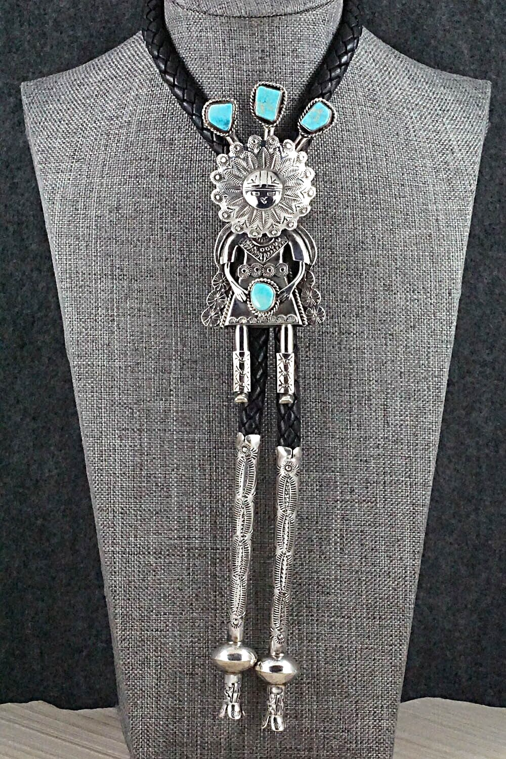 Turquoise & Sterling Silver Bolo Tie - Garrett Hale