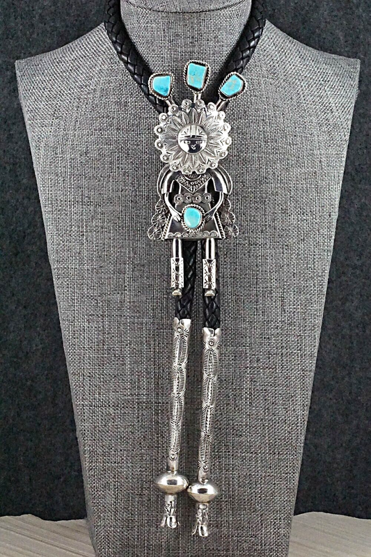 Turquoise & Sterling Silver Bolo Tie - Garrett Hale