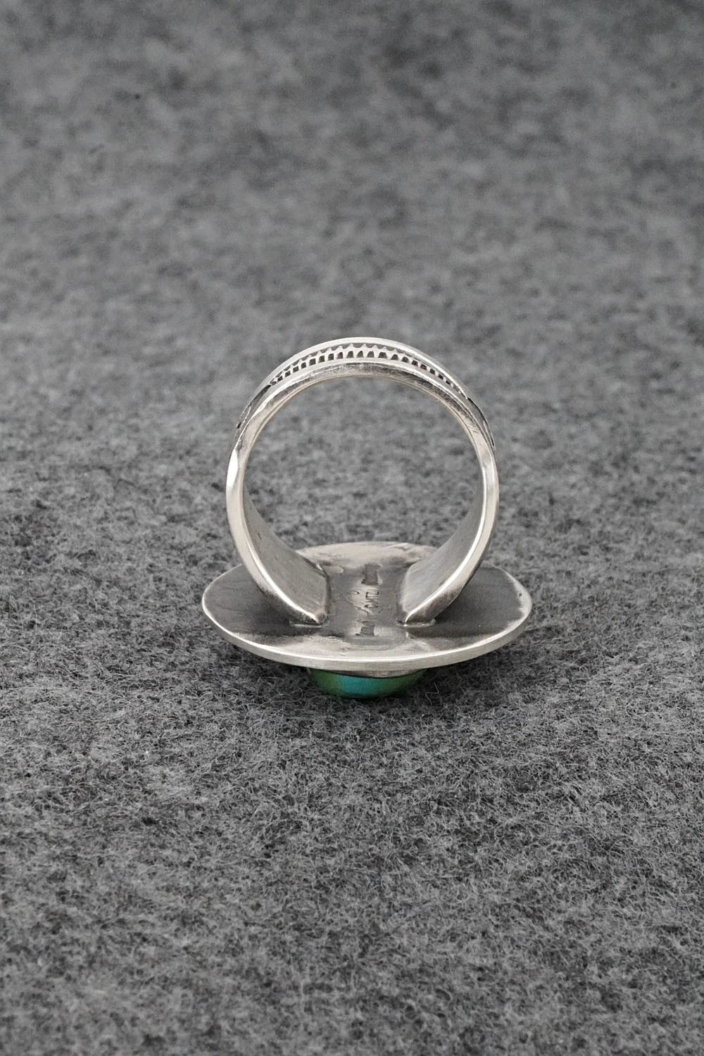 Turquoise & Sterling Silver Ring - Calvin Martinez - Size 9