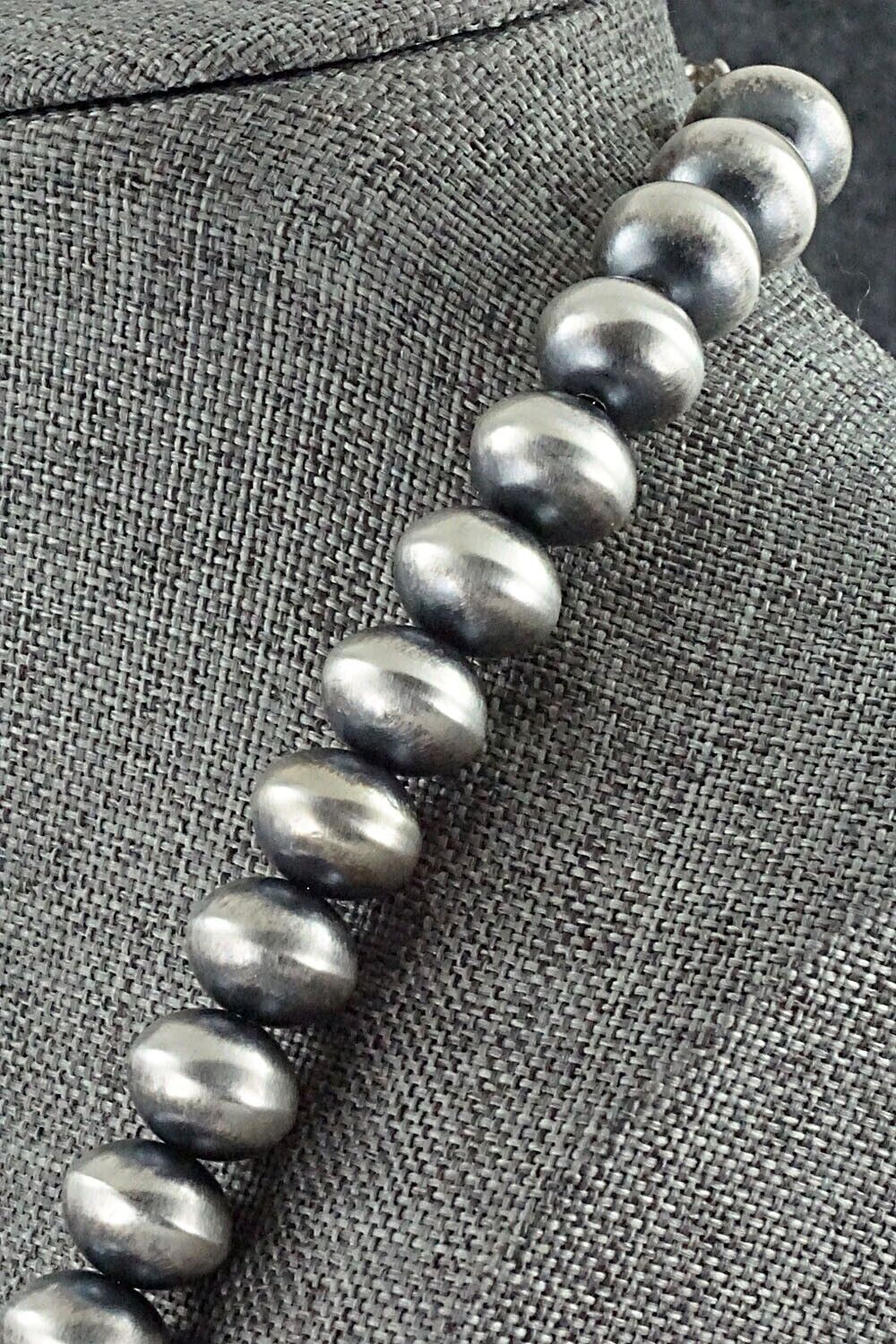 Sterling Silver Navajo Pearl Necklace - Bryannen Halwood