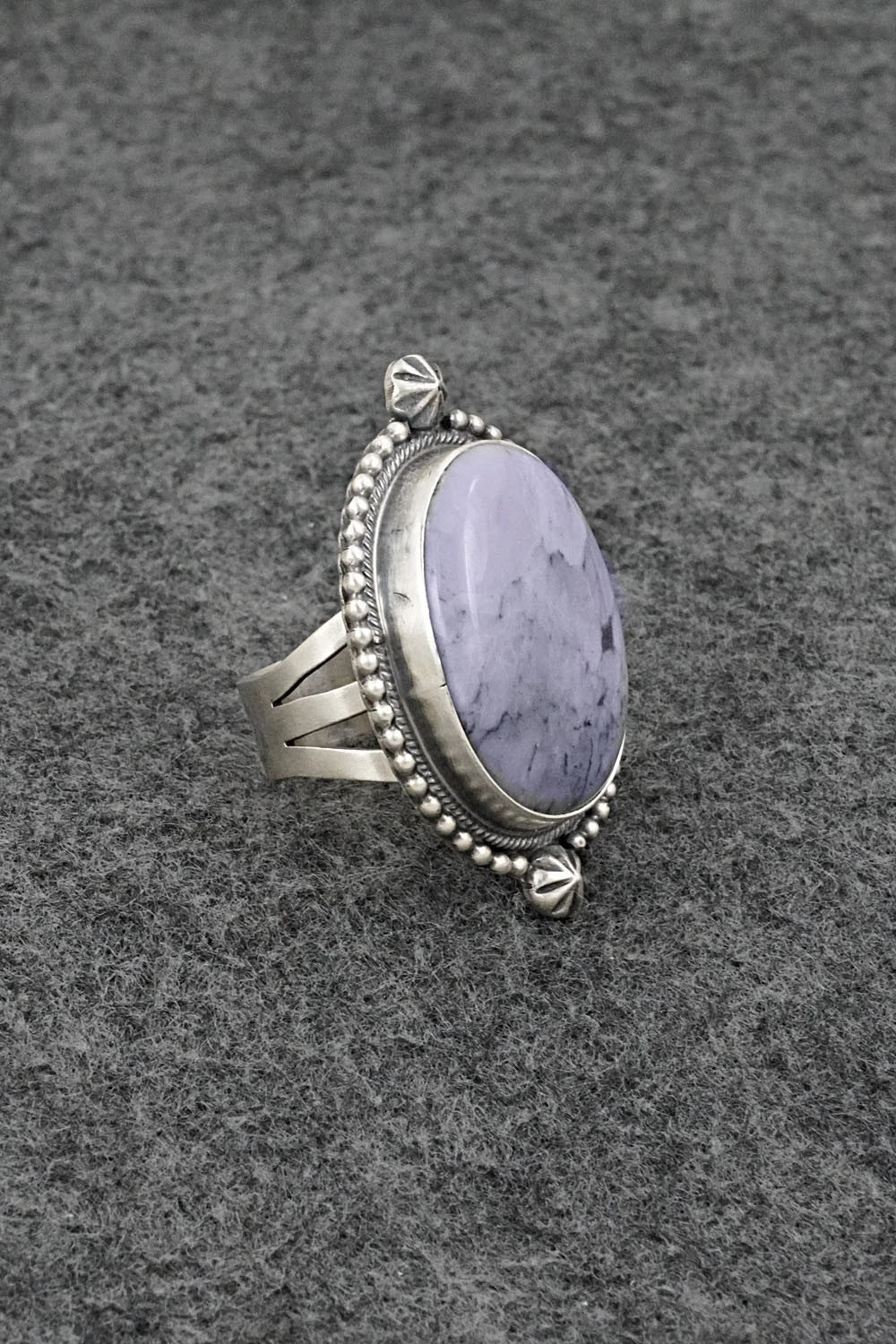 Morado & Sterling Silver Ring - Darrin Livingston - Size 6.5
