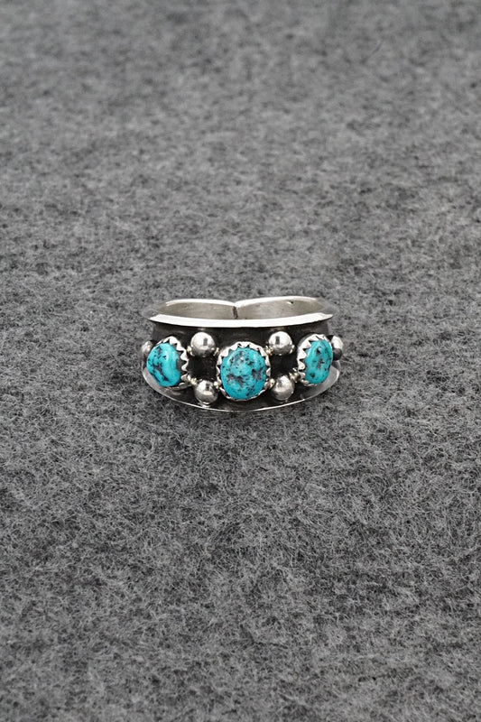 Turquoise & Sterling Silver Ring - Paul Largo - Size 9