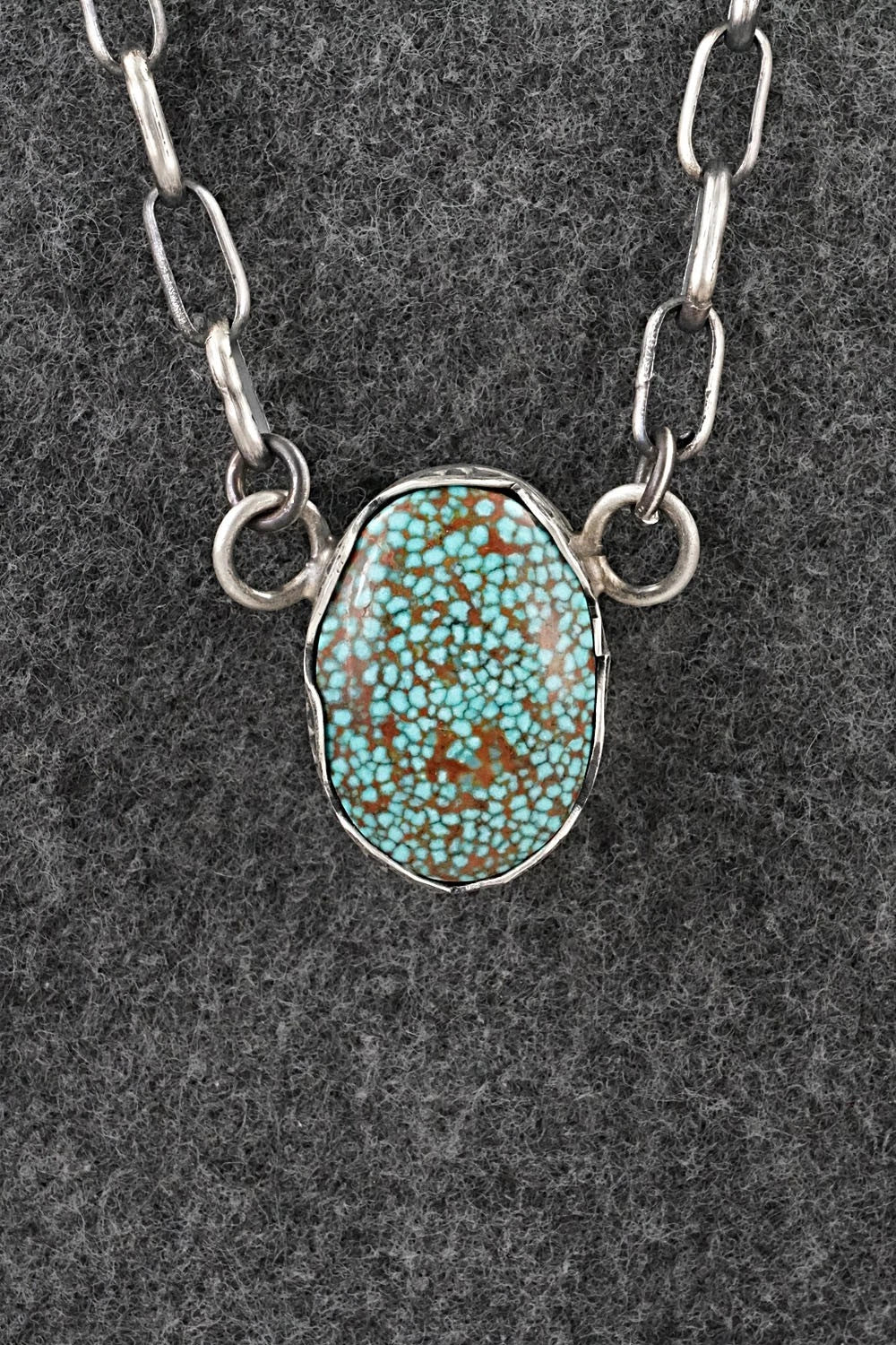 Turquoise & Sterling Silver Necklace - Paul Livingston