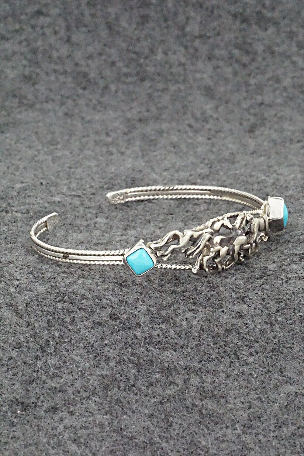 Turquoise & Sterling Silver Bracelet - Bobby Platero