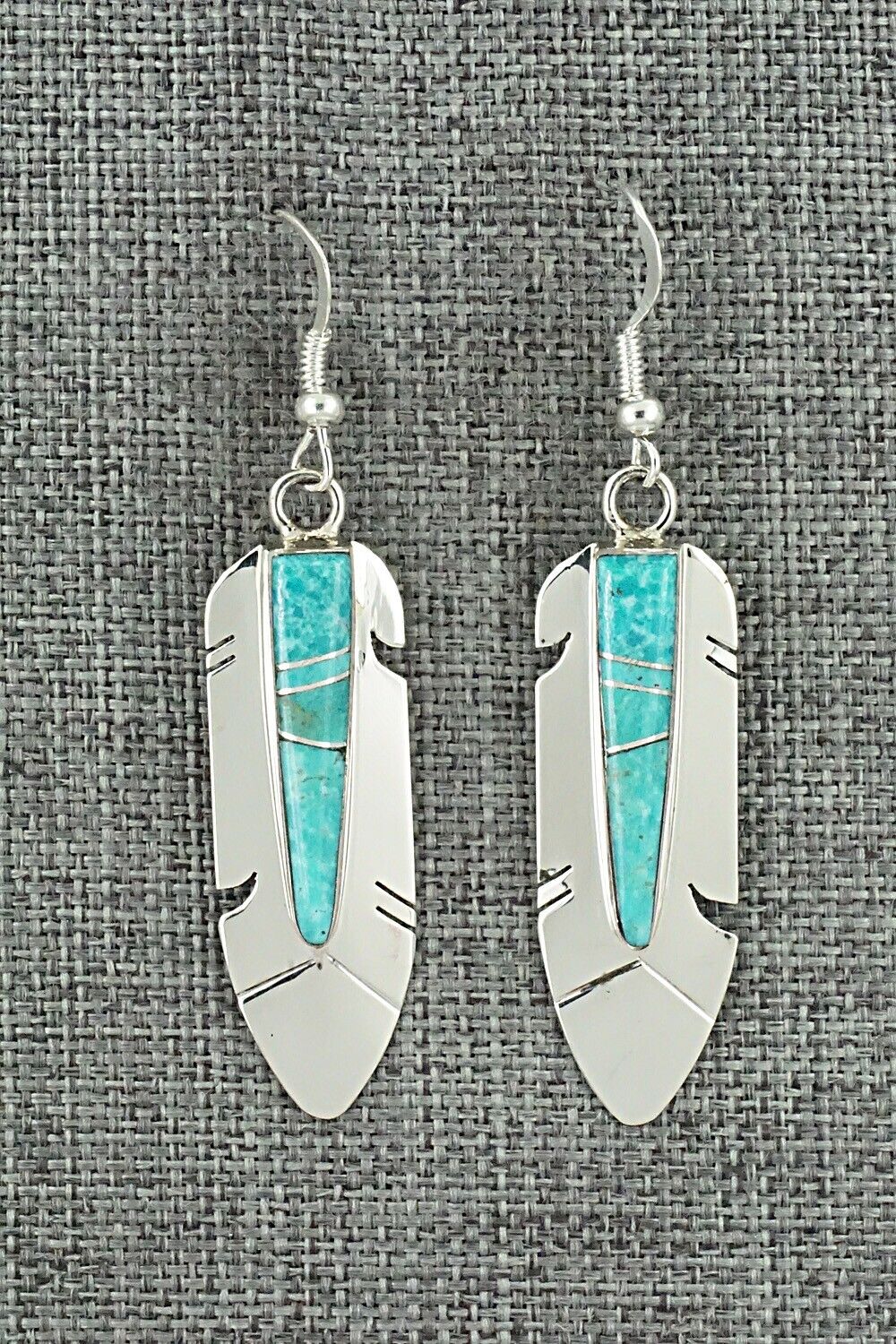 Turquoise & Sterling Silver Earrings - Marilyn Yazzie