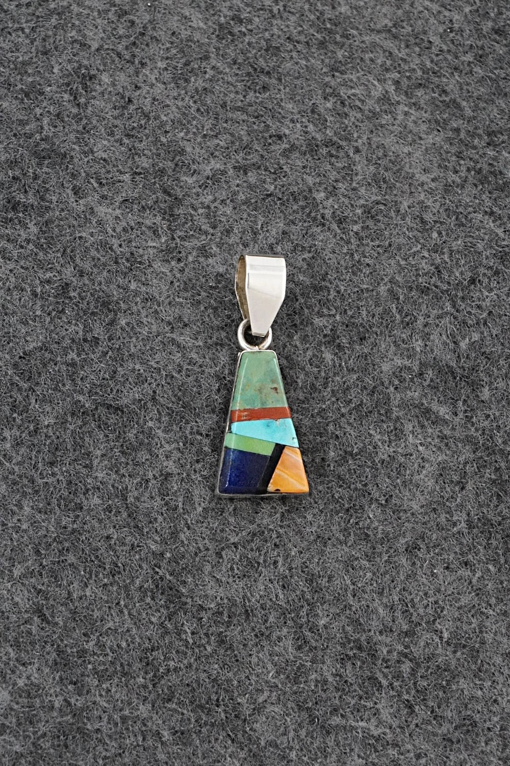 Multi Stone & Sterling Silver Pendant - Priscilla Smith