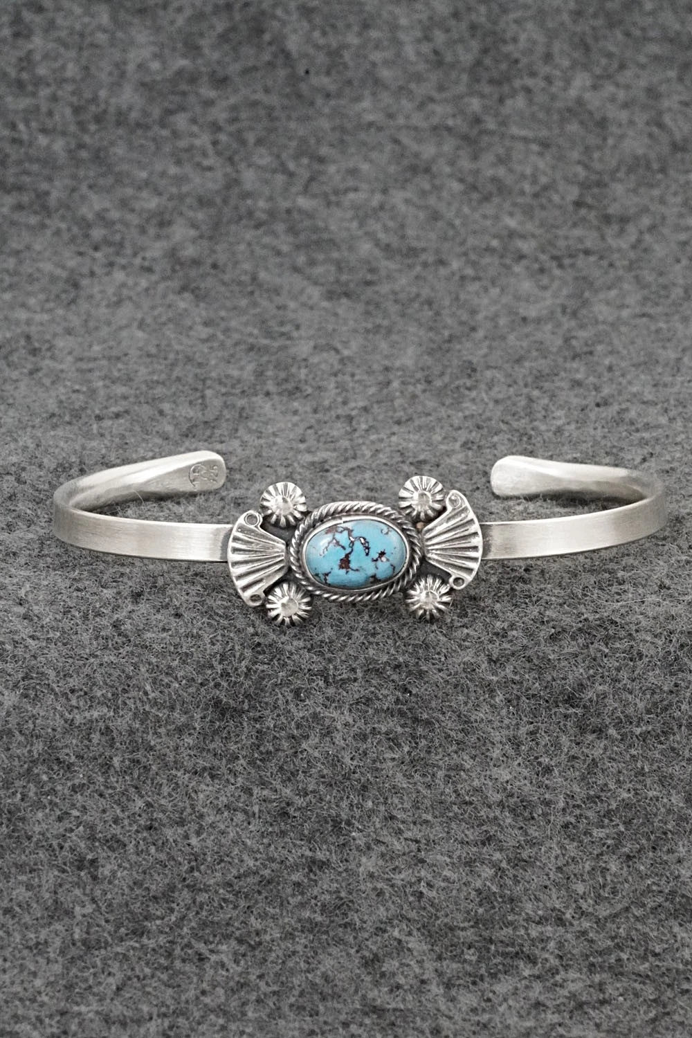 Turquoise & Sterling Silver Bracelet - Genevieve Francisco
