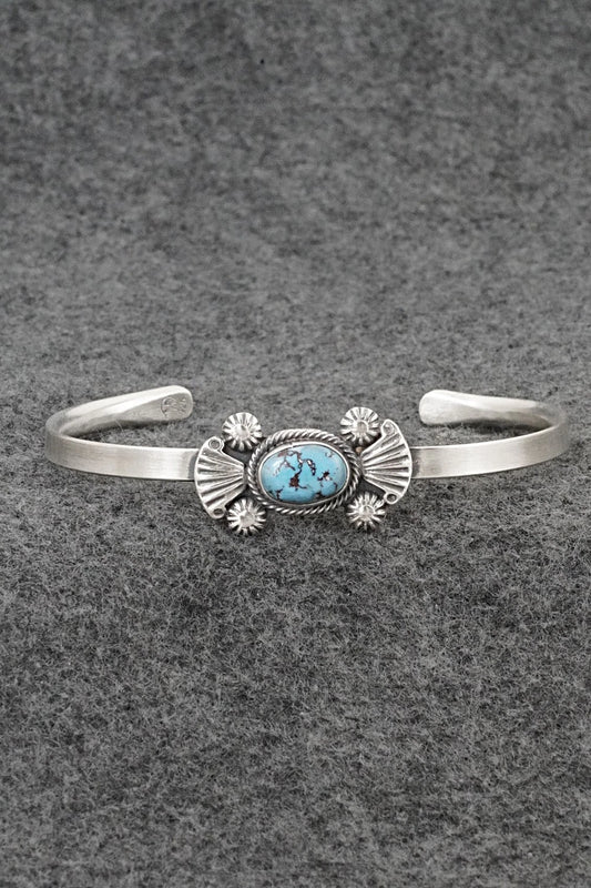 Turquoise & Sterling Silver Bracelet - Genevieve Francisco
