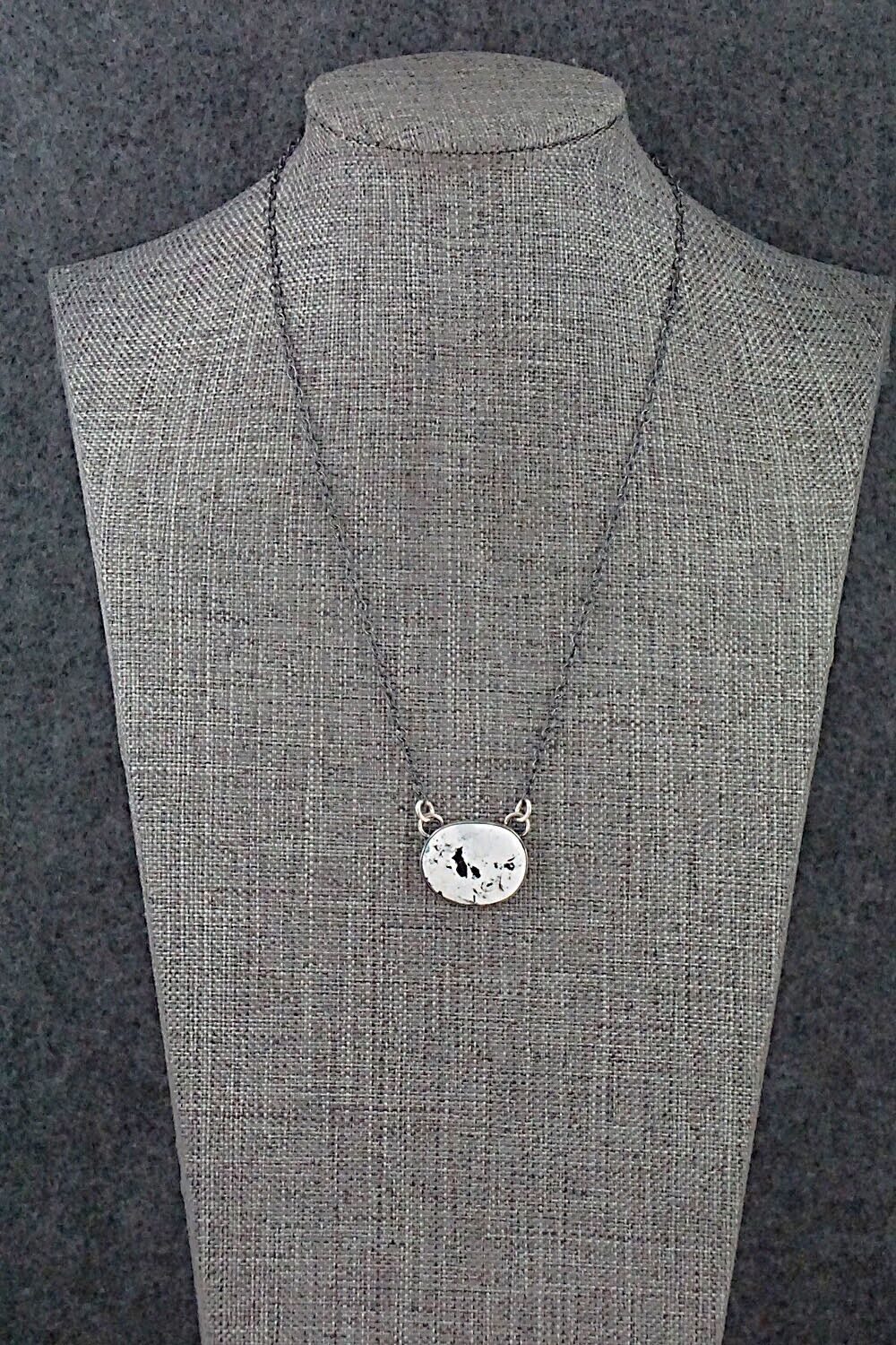 White Buffalo & Sterling Silver Necklace - Angela Martin