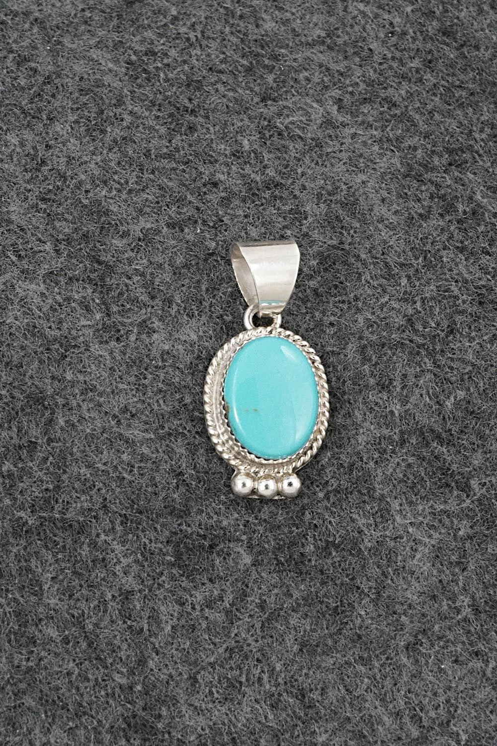 Turquoise & Sterling Silver Pendant - Byron Begay