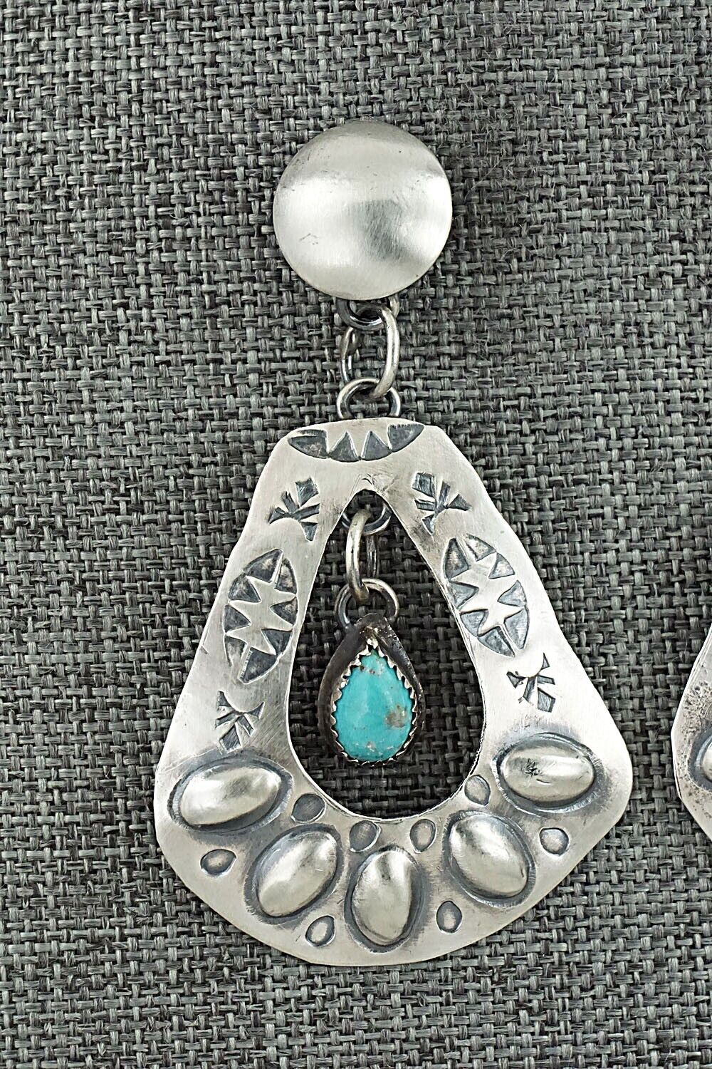 Turquoise & Sterling Silver Earrings - Gabrielle Yazzie