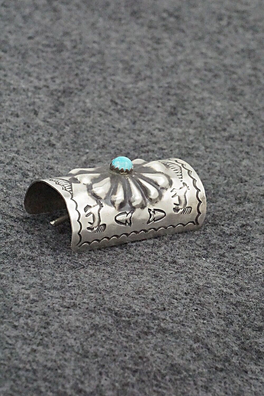 Turquoise & Sterling Silver Hair Pin - Arlene Soce