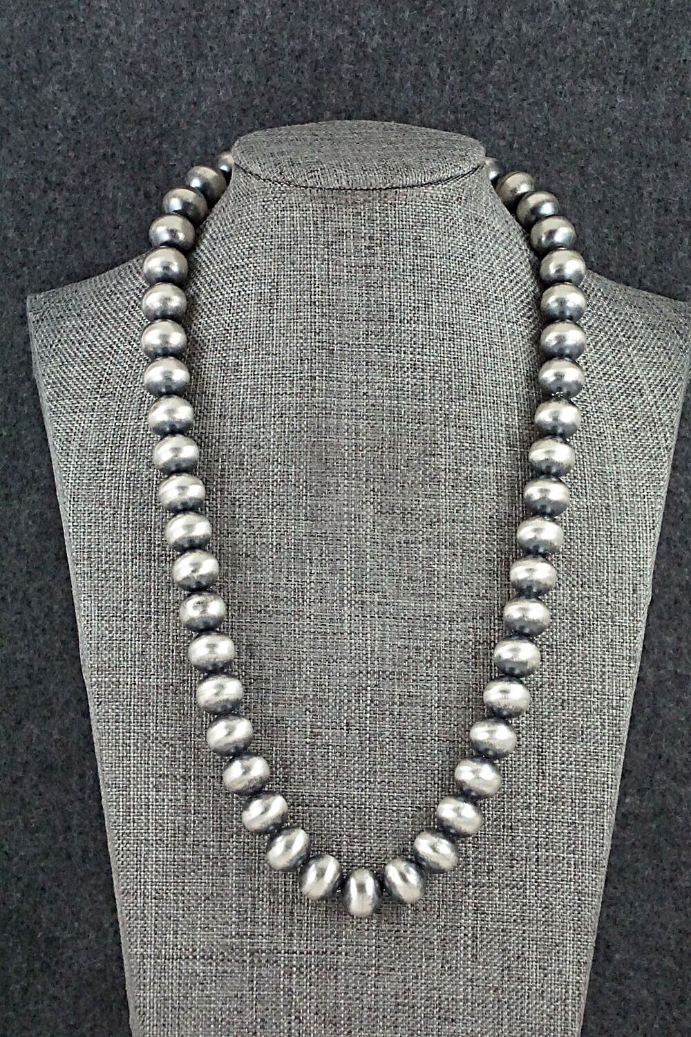 Sterling Silver Navajo Pearl Necklace - Bryannen Halwood