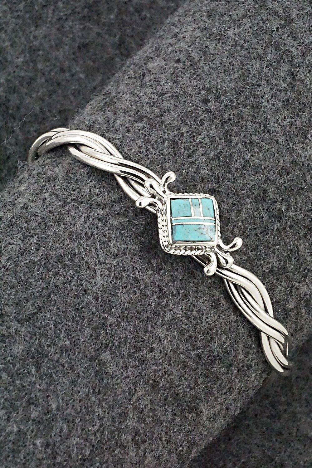 Turquoise & Sterling Silver Bracelet - James Manygoats