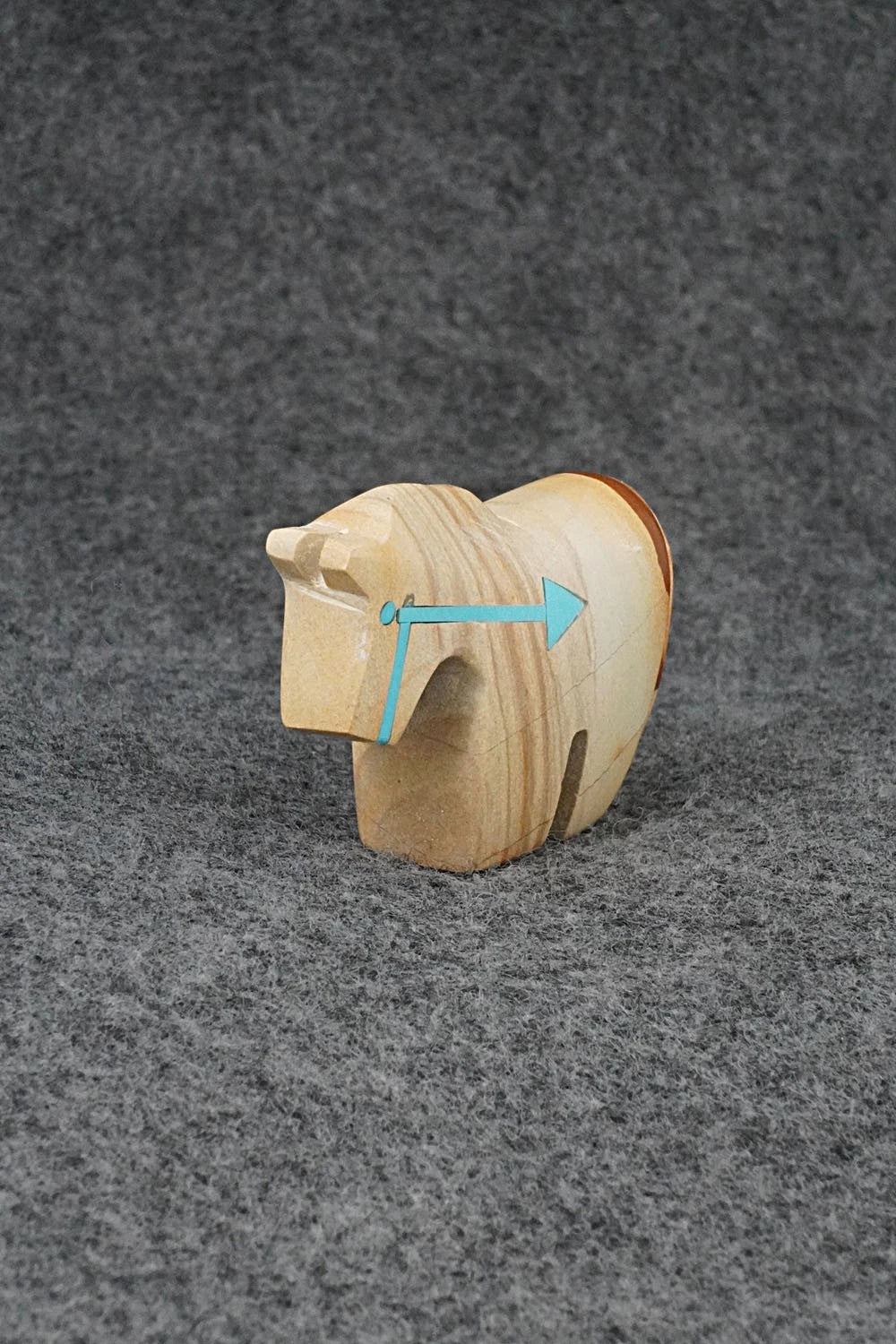 Horse Zuni Fetish Carving - Bernard Laiwakete