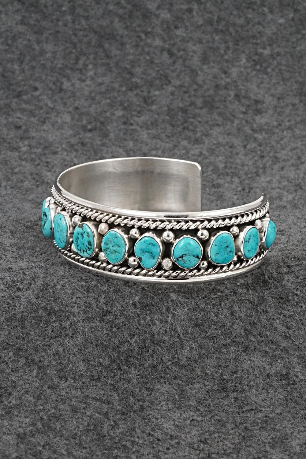 Turquoise & Sterling Silver Bracelet - Chester Charley