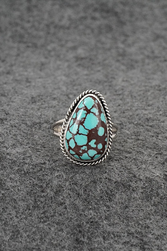 Turquoise & Sterling Silver Ring - Eugene Gruber - Size 9