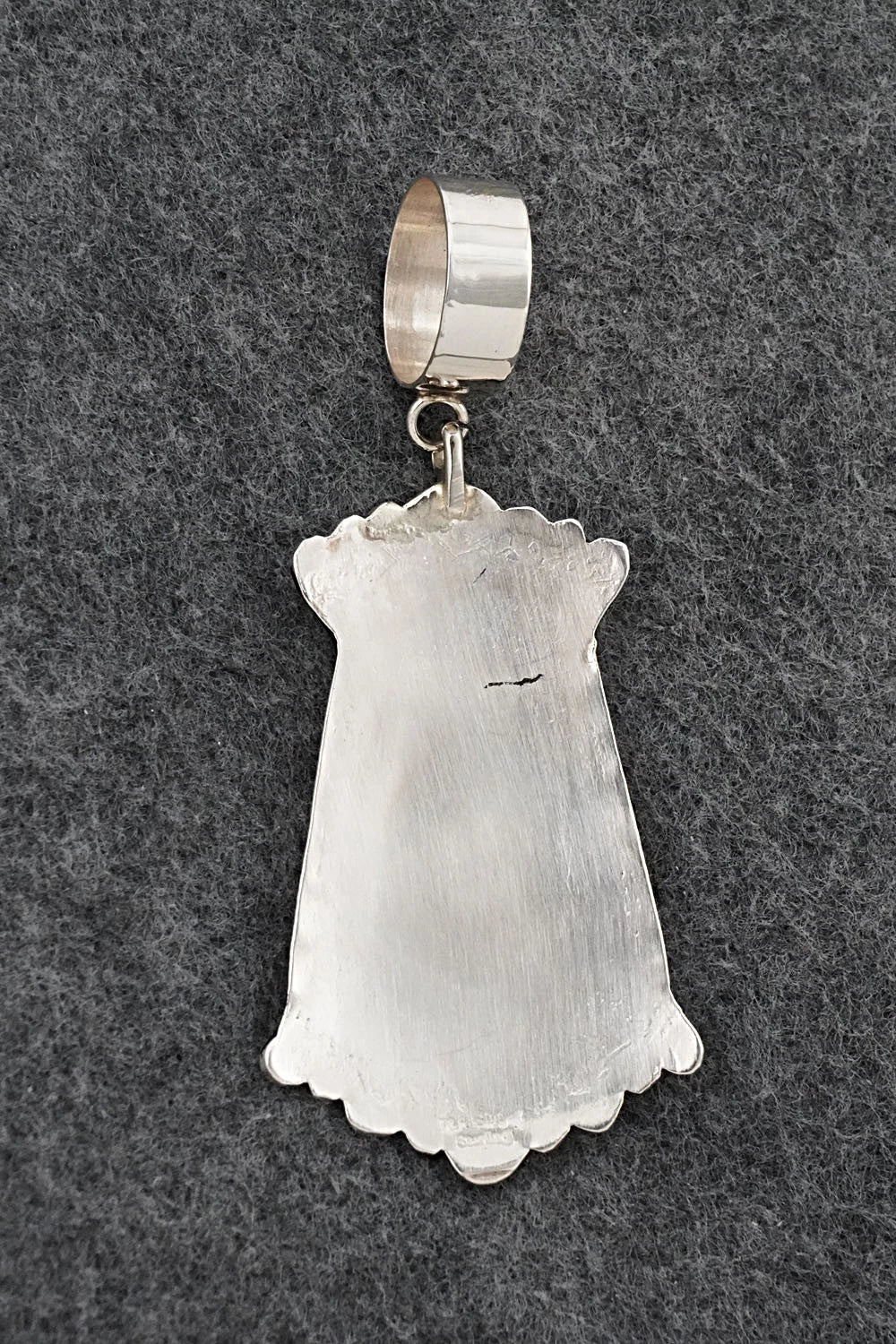 Turquoise & Sterling Silver Pendant - Rosita Singer