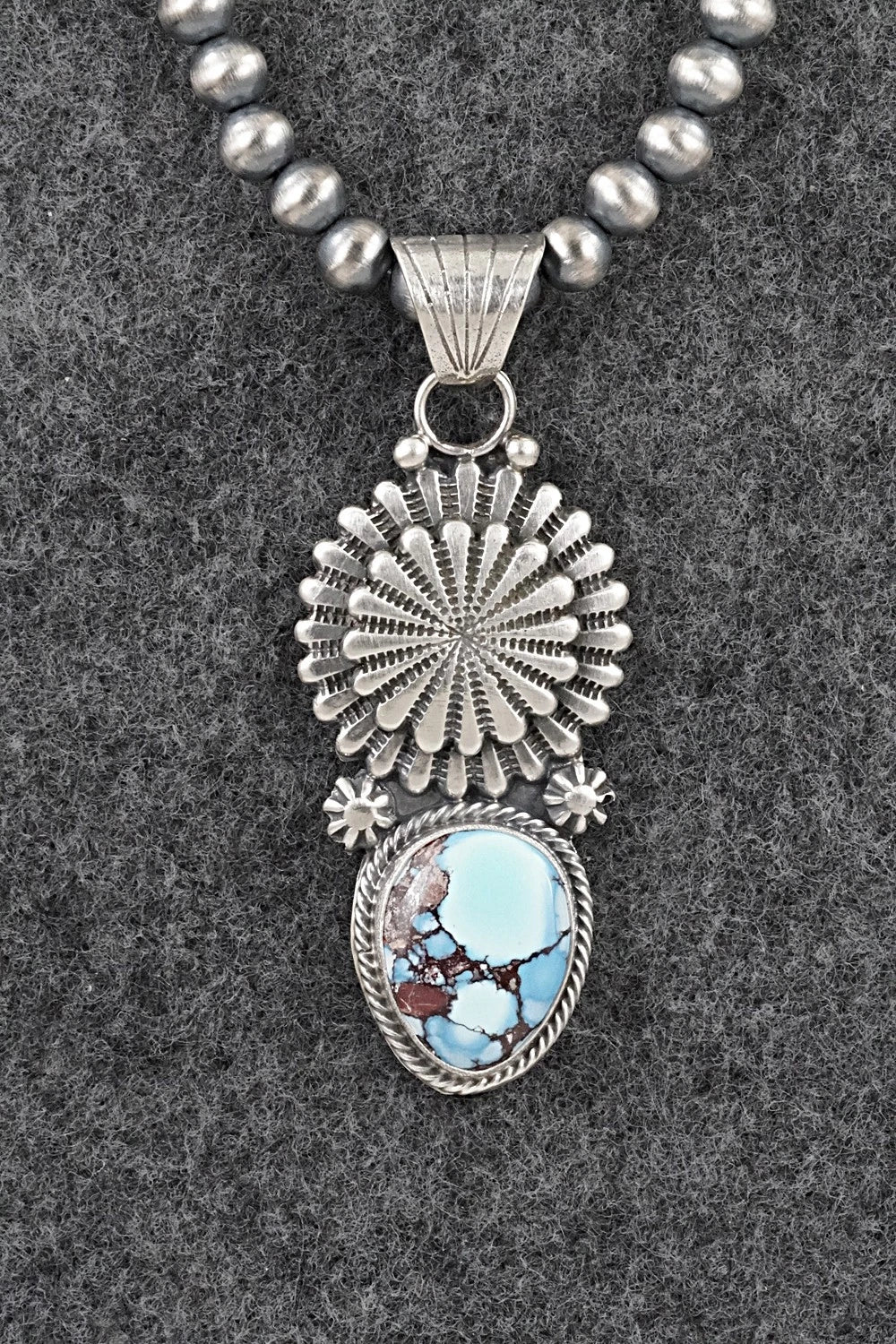 Turquoise & Sterling Silver Necklace - Sharon McCarthy