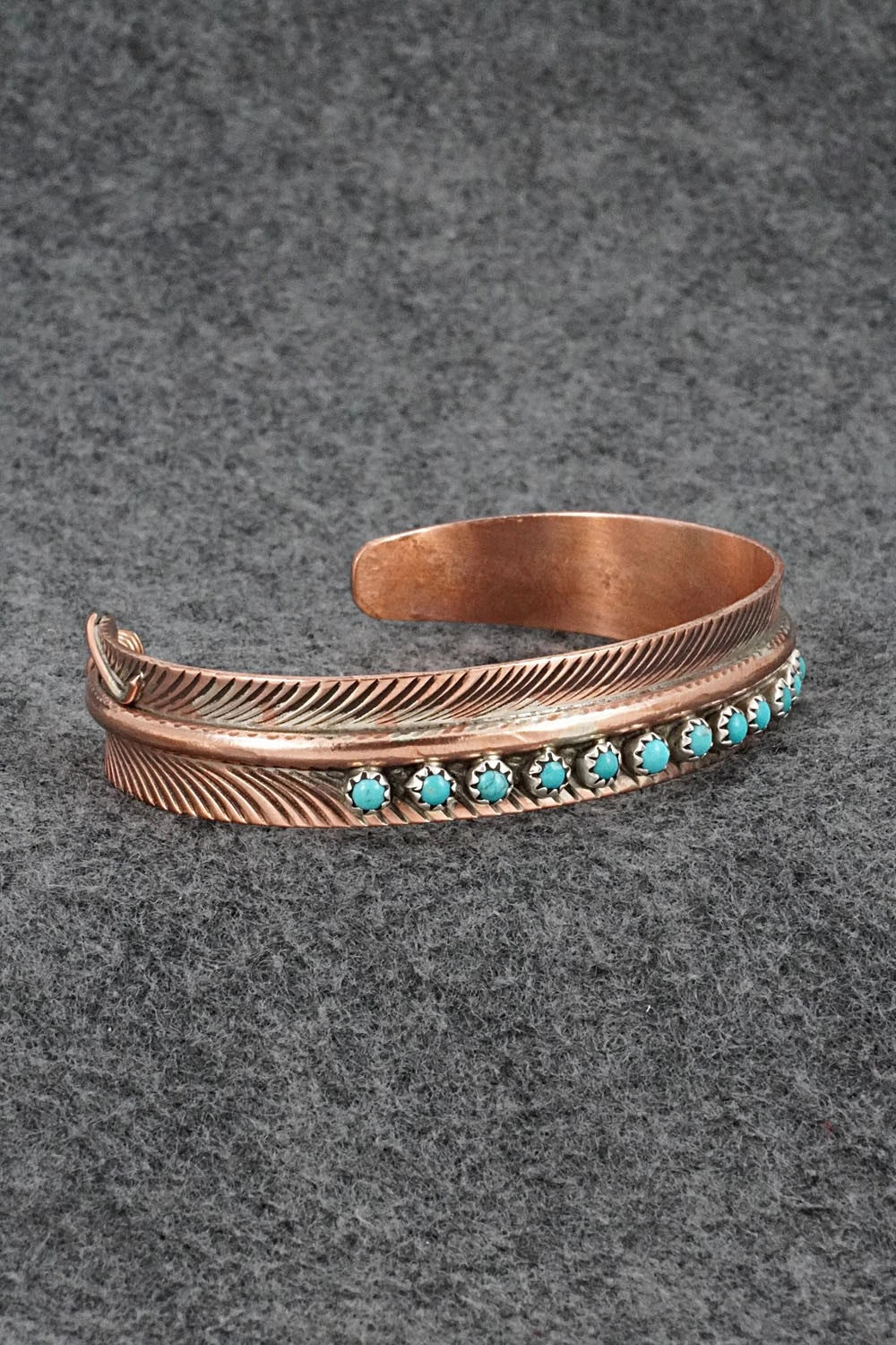 Turquoise & Copper Bracelet - Aaron Davis