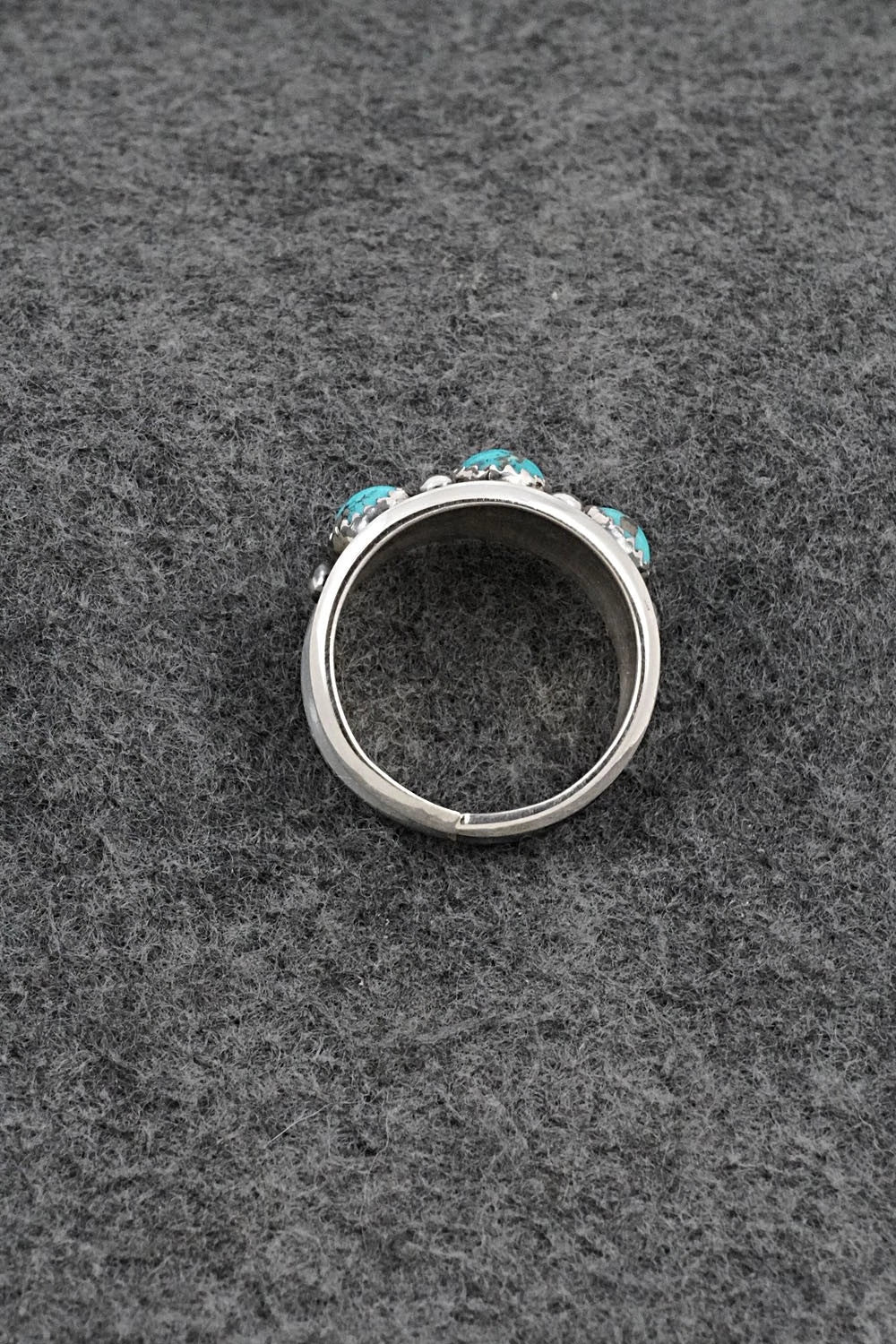 Turquoise & Sterling Silver Ring - Paul Largo - Size 11