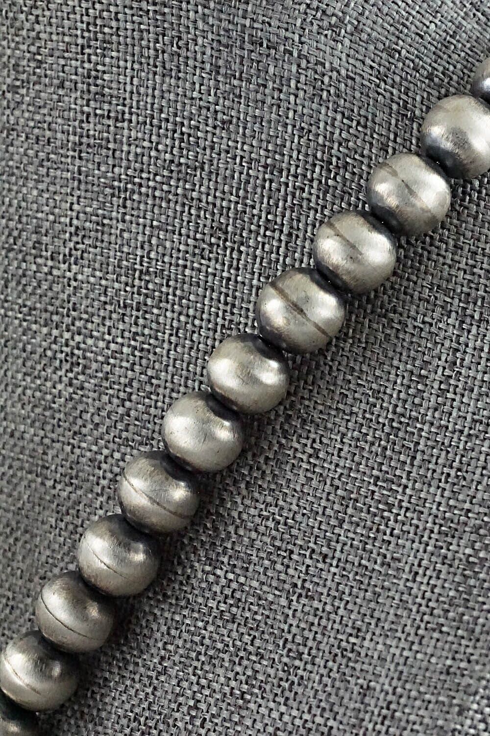 Coral & Sterling Silver Navajo Pearl Necklace - Jan Mariano