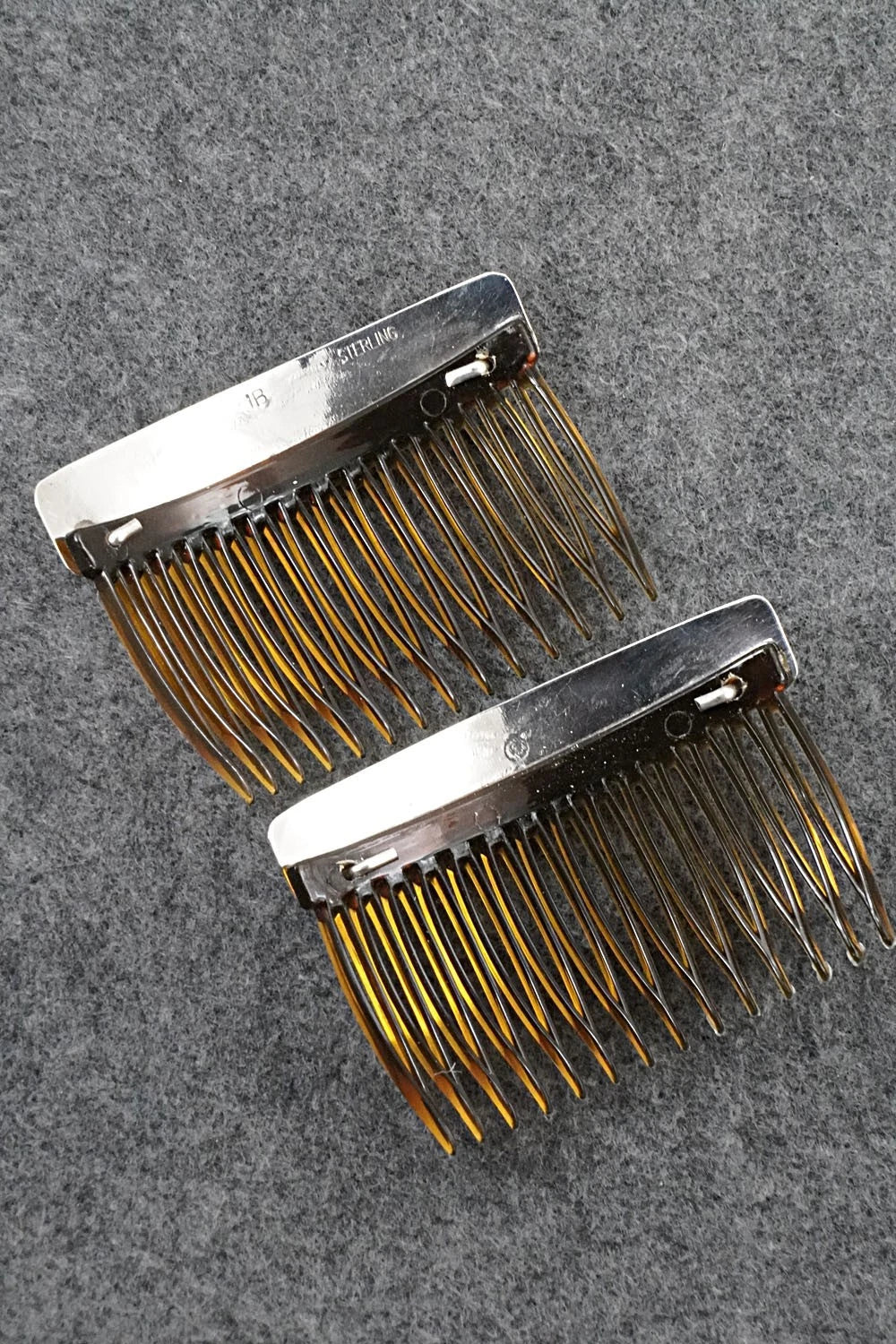 Turquoise & Sterling Silver Hair Combs - Jolene Begay