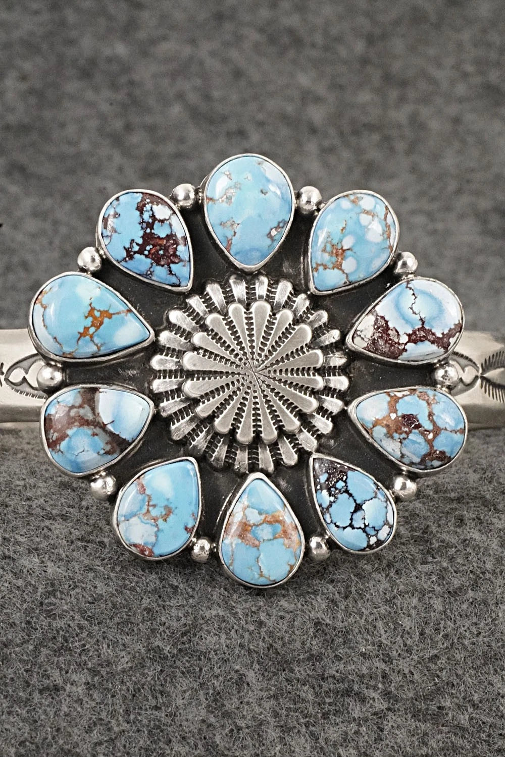 Turquoise & Sterling Silver Bracelet - Derrick Gordon