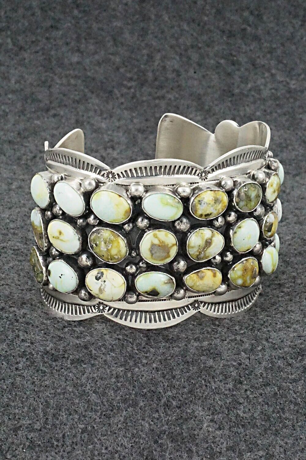 Variscite & Sterling Silver Bracelet - Tom Lewis