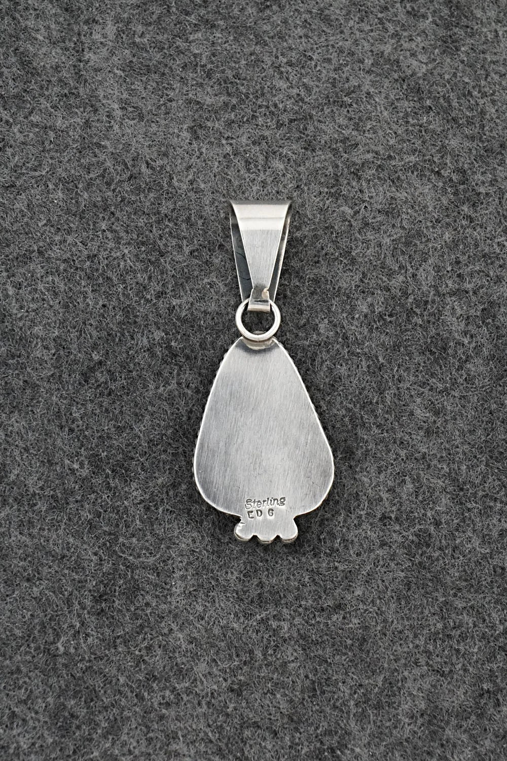 Turquoise & Sterling Silver Pendant - Eugene Gruber