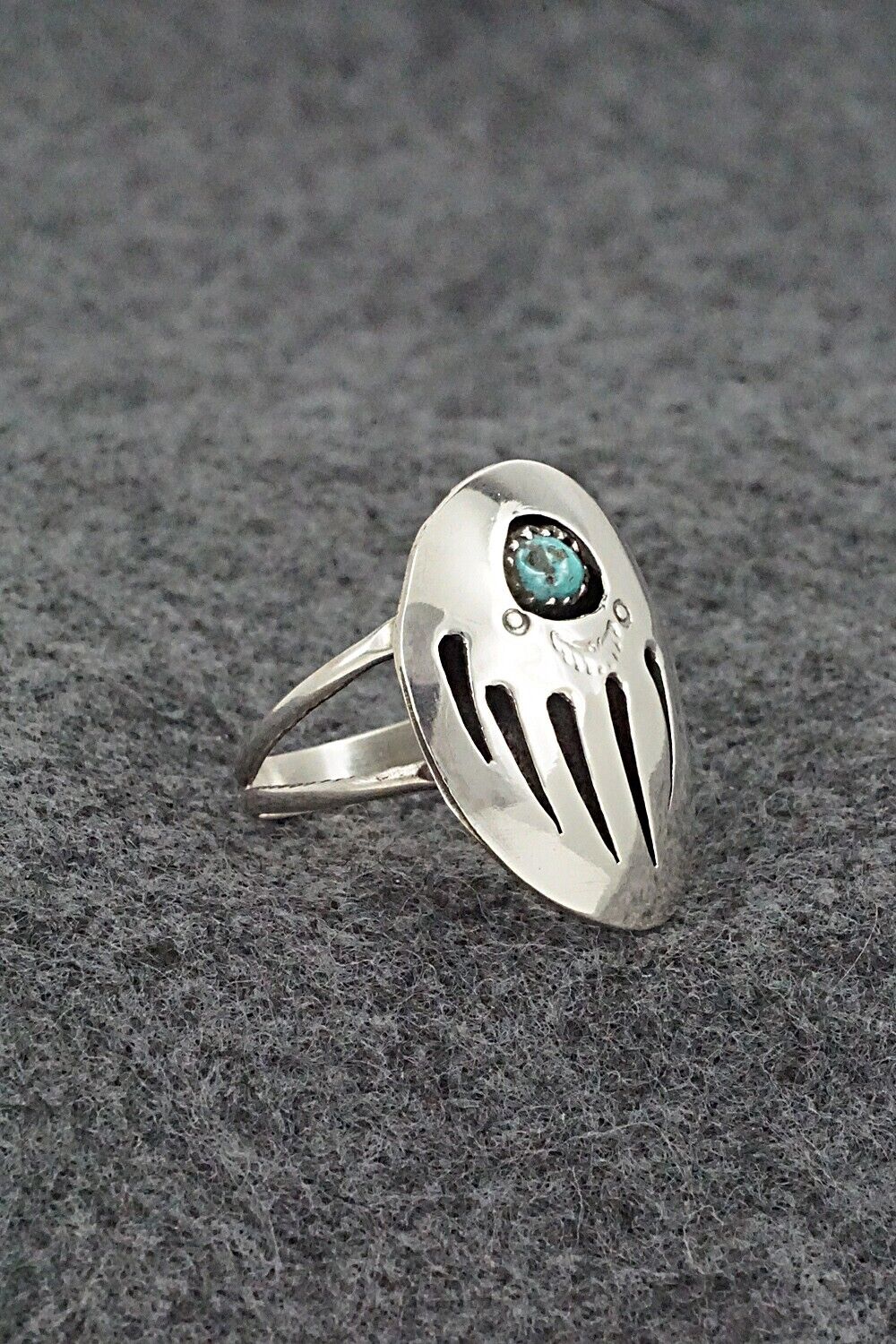 Turquoise & Sterling Silver Ring - Ervin Begay - Size 9