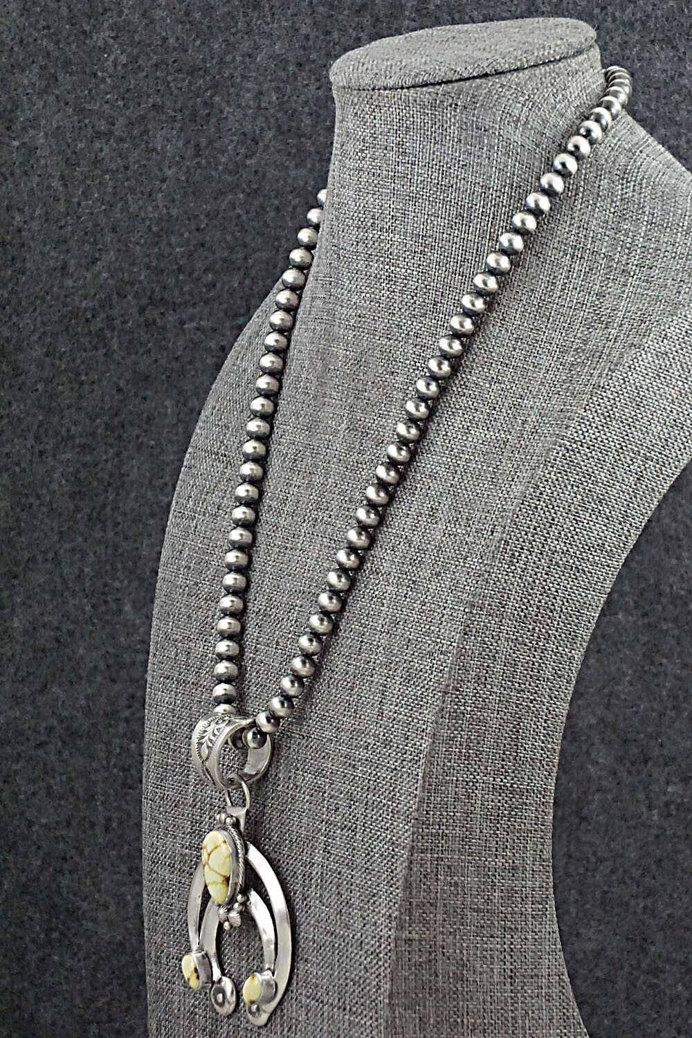 Variscite & Sterling Silver Necklace - Paige Gordon