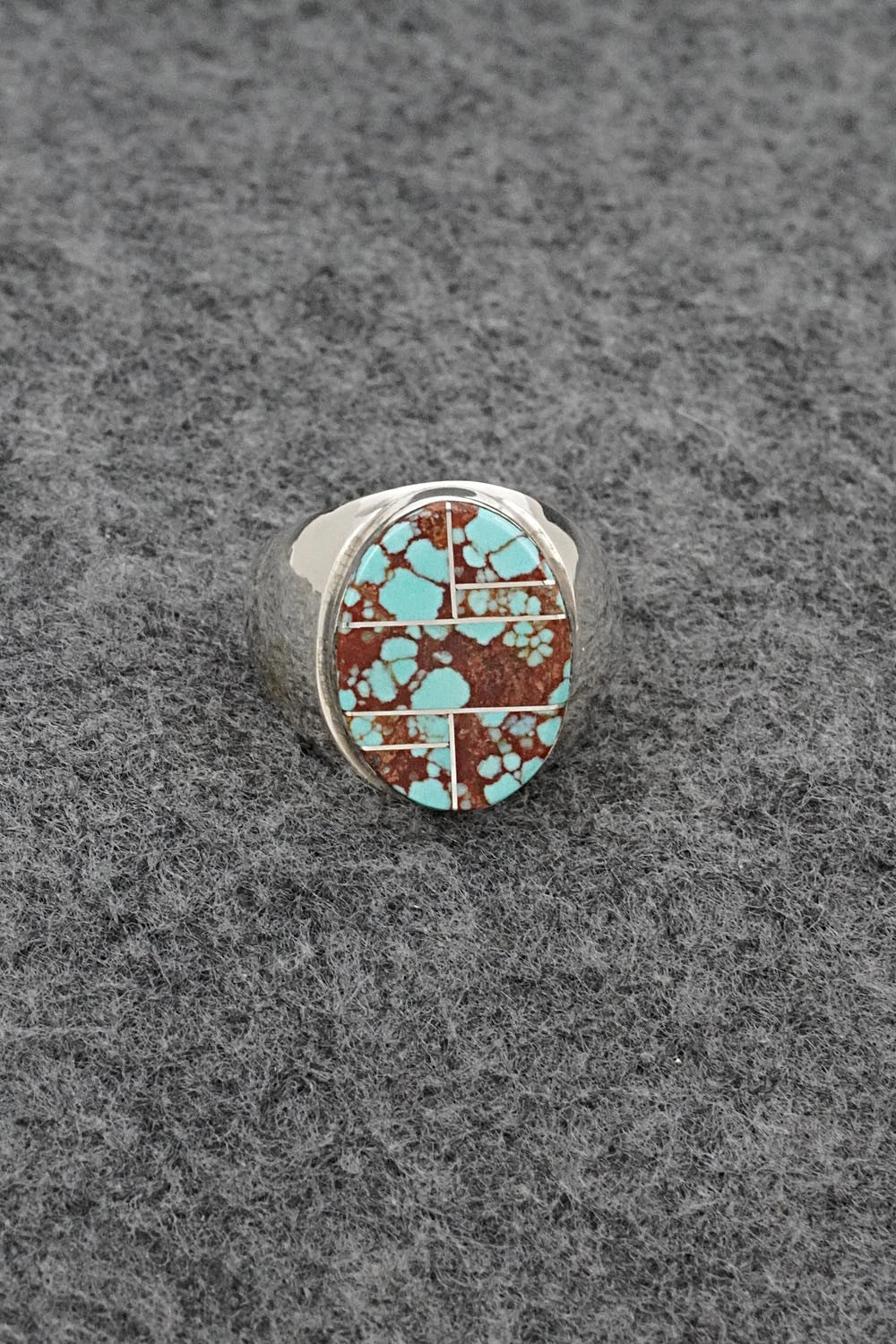 Turquoise & Sterling Silver Ring - Wilbert Gray - Size 9