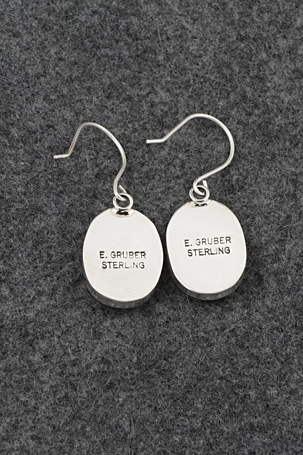 Turquoise & Sterling Silver Earrings - Eugene Gruber