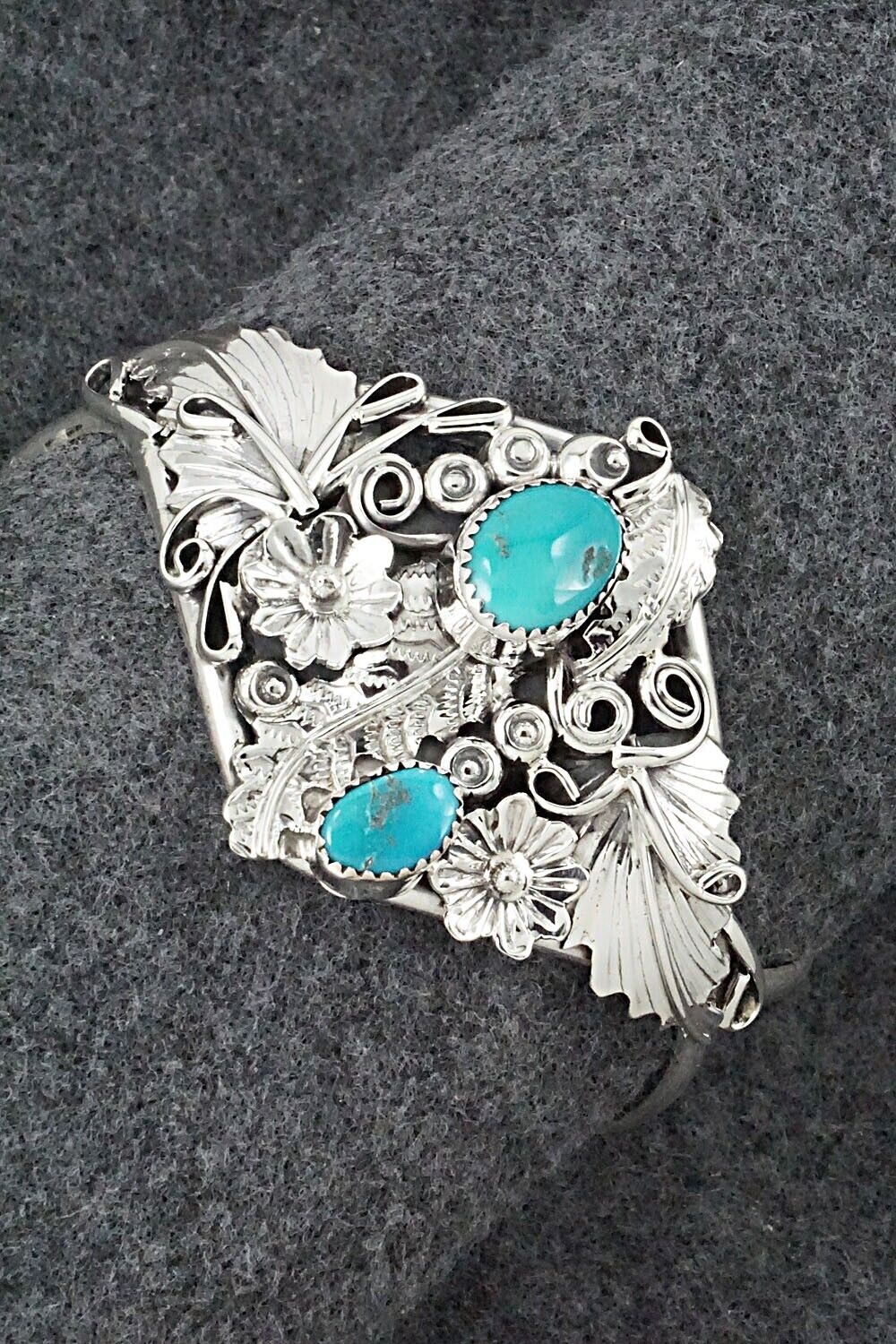 Turquoise & Sterling Silver Bracelet - Henry B. Yazzie